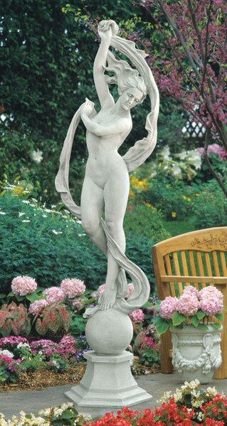Goddess Aurora Sculpture Life-Size Female Nude Outdoor Statuary Art